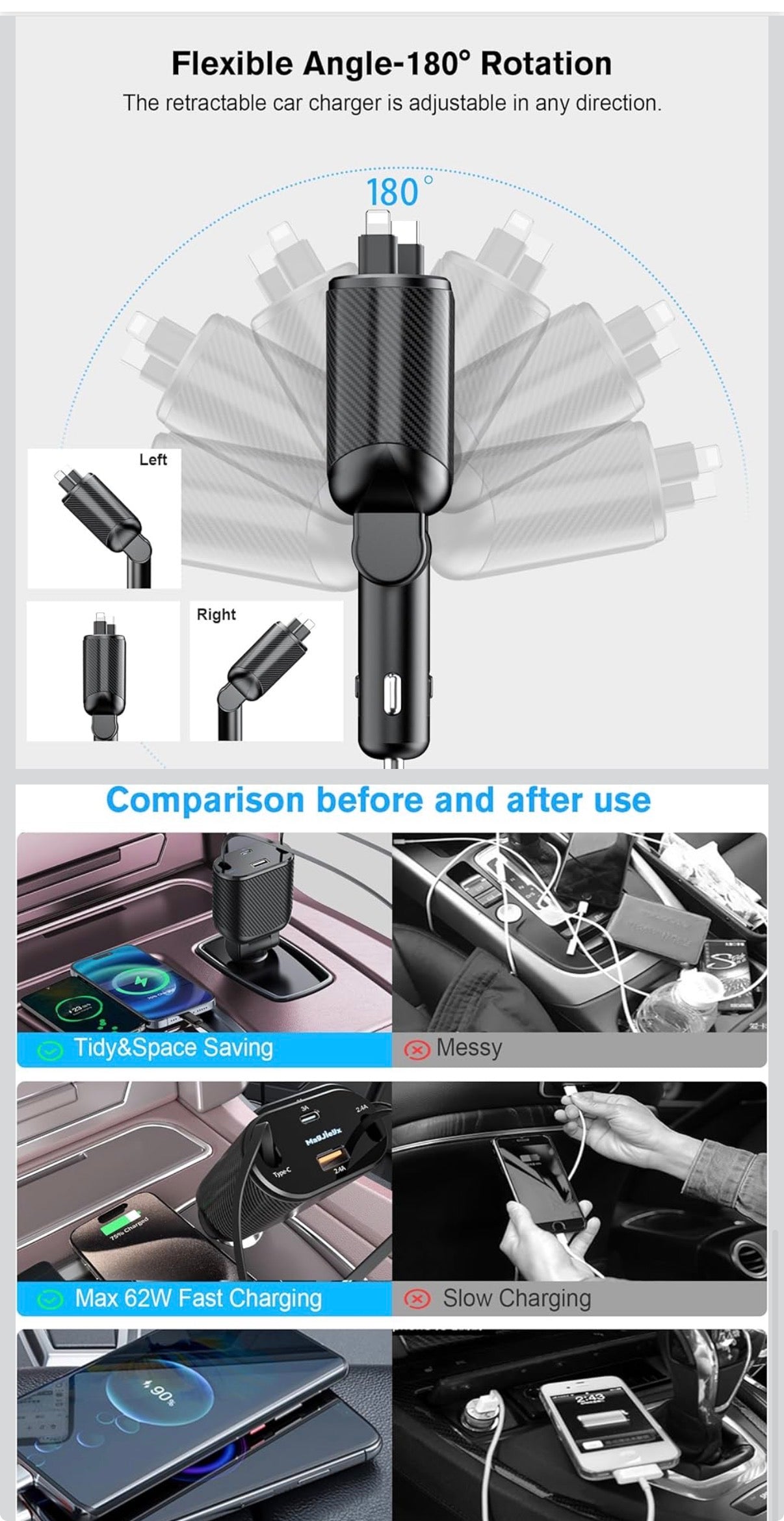 Retractable Car Charger