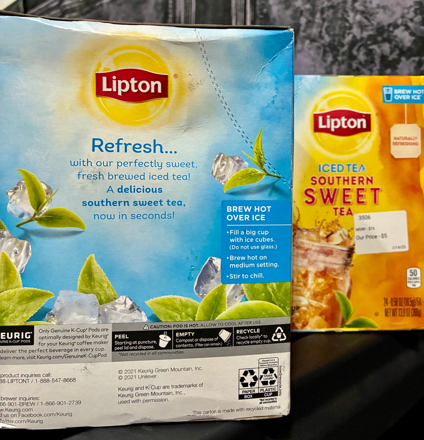 LIPTON ICED SOUTHERN SWEET TEA K-CUPS/