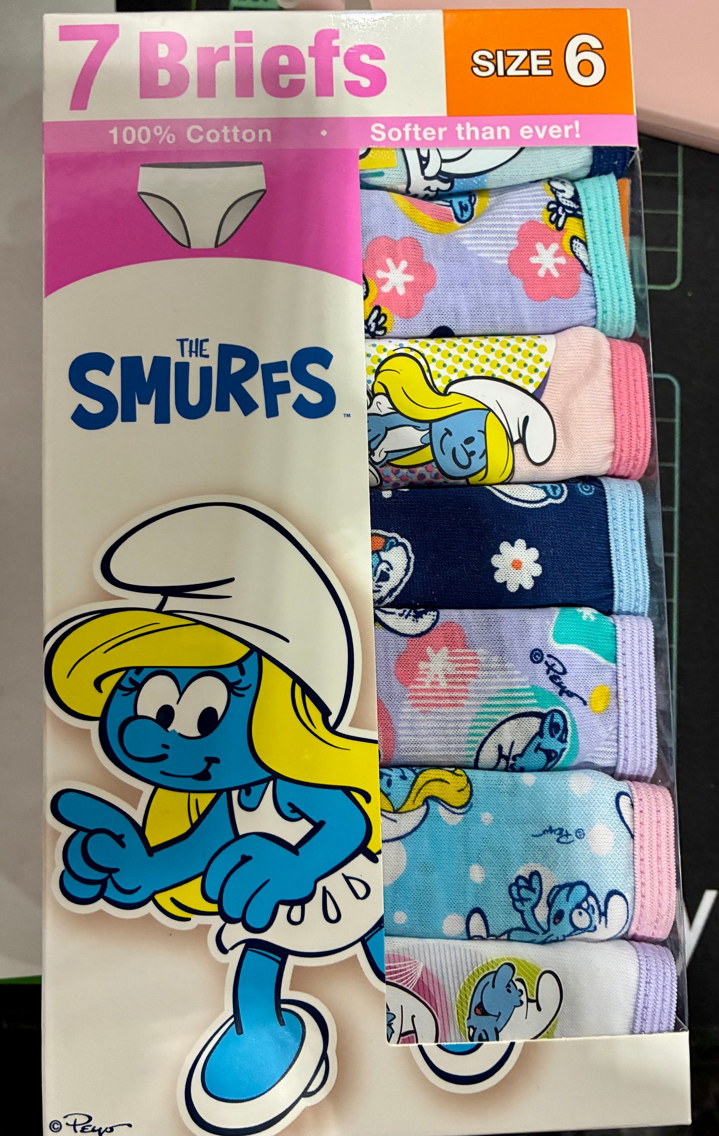 7 GIRLS BRIEFS -PIXAR INSIDE OUT 2 OR THE SMURFS