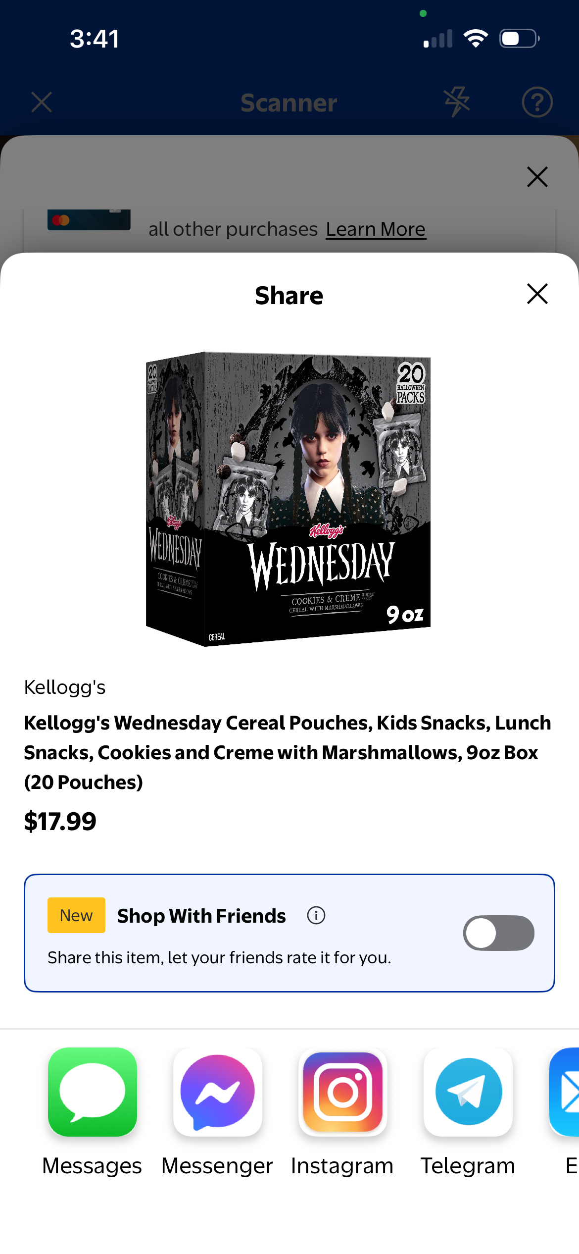 KELLOGG'S WEDNESDAY CEREAL POUCHES