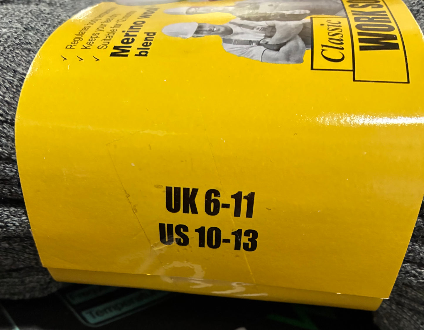 MERINO WOOL BLEND MENS CLASSIC WORK SOCKS