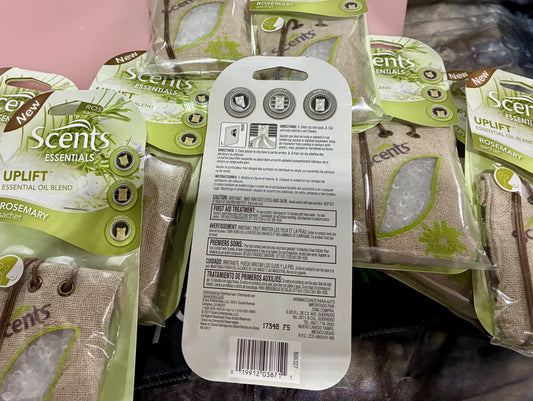 SCENTS ESSENTIALS OIL BLEND /ROSEMARY SACHET