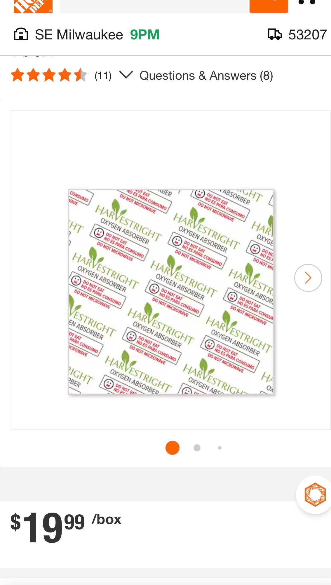 OXYGEN ABSORBERS 700cc 50 PACK