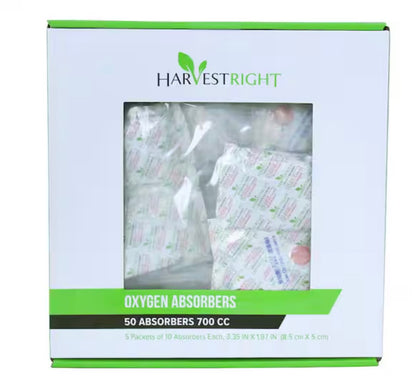 OXYGEN ABSORBERS 700cc 50 PACK