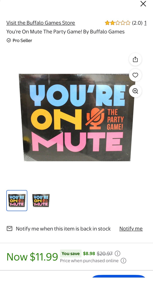 YOUR ON MUTE /THE PARTY GAME