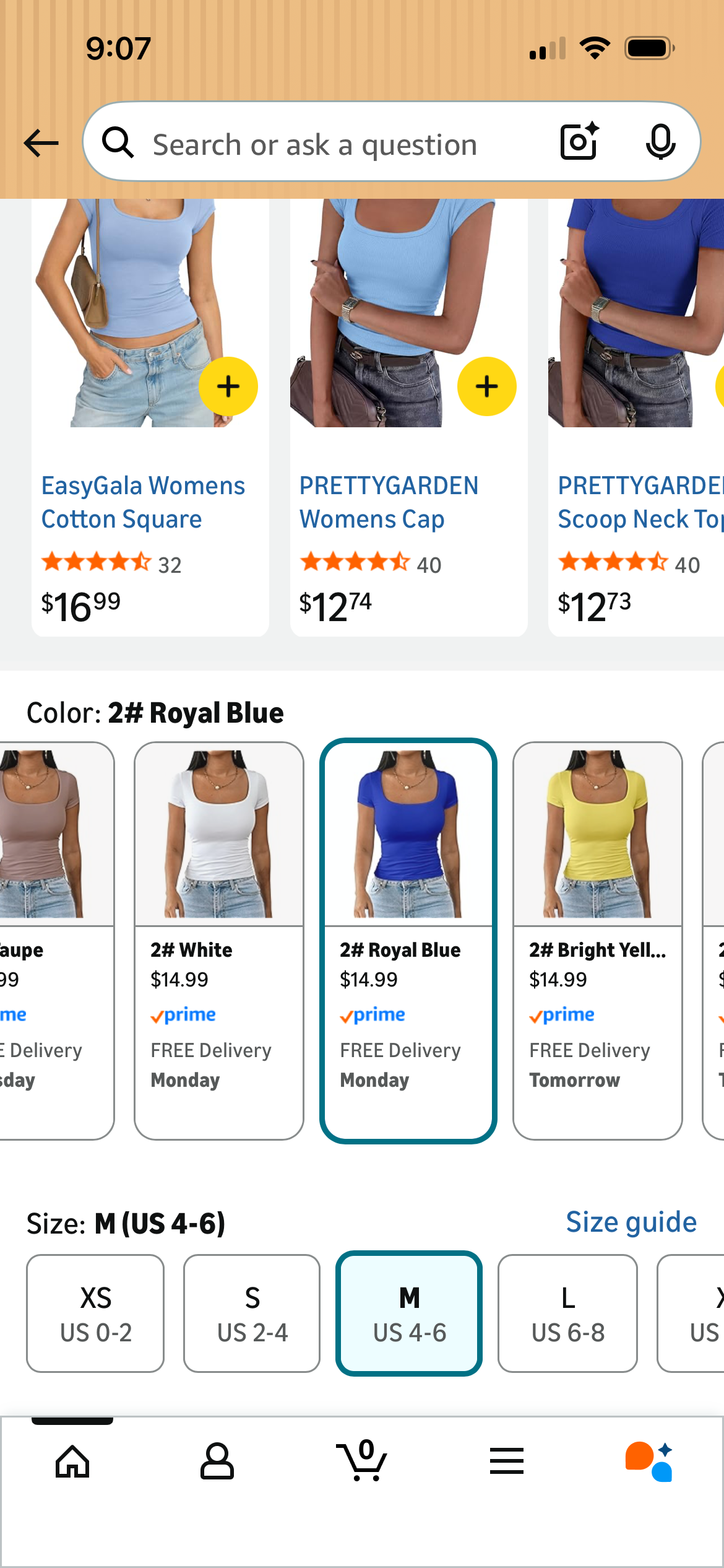 ROYAL BLUE WOMANS SUMMER SQUARE SLIM FIT