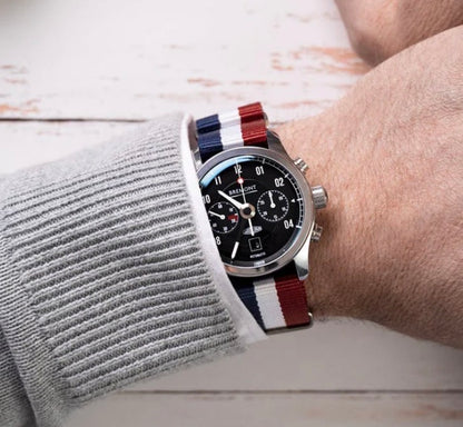 CLASSIC MILITARY STYLE NYLON WATCH BAND 22MM