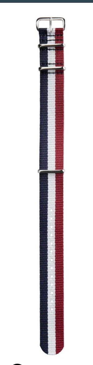 CLASSIC MILITARY STYLE NYLON WATCH BAND 22MM