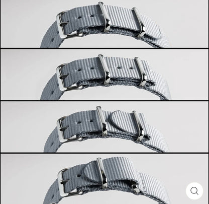 CLASSIC MILITARY STYLE NYLON WATCH BAND 22MM