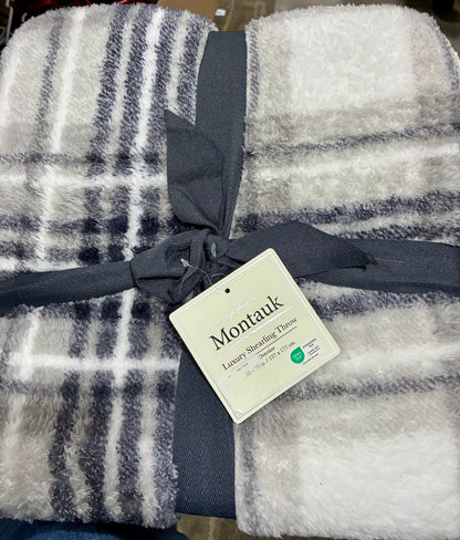MONTAUK LUXURY SHEARLING THROW 50 X 70