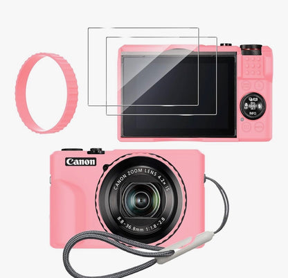 PINK SILICONE CASE for CANNON POWERSHOT g7x MARK iii