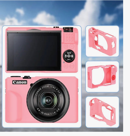PINK SILICONE CASE for CANNON POWERSHOT g7x MARK iii
