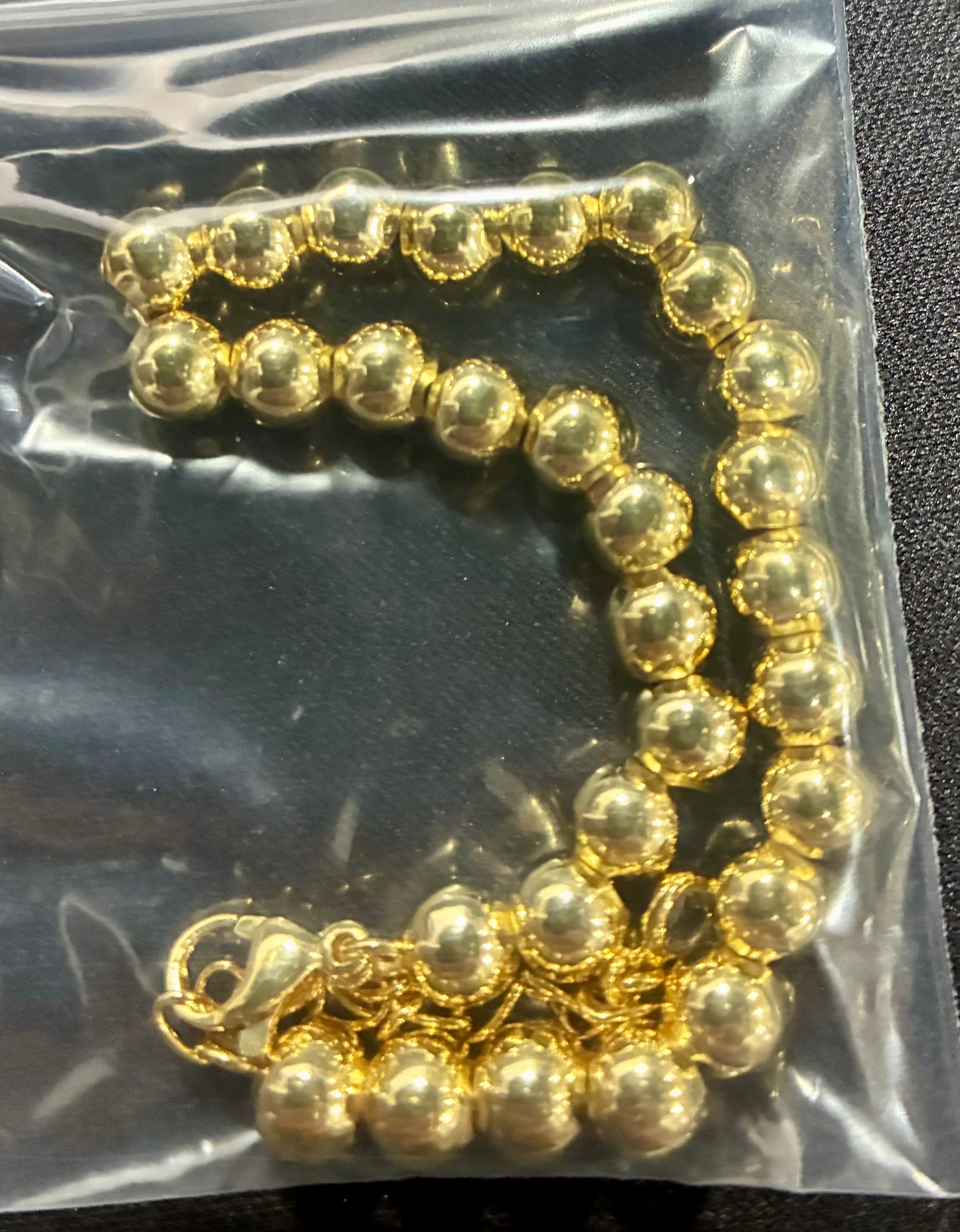 TURANDOSS GOLD BRACELET SET -LETTER -Y