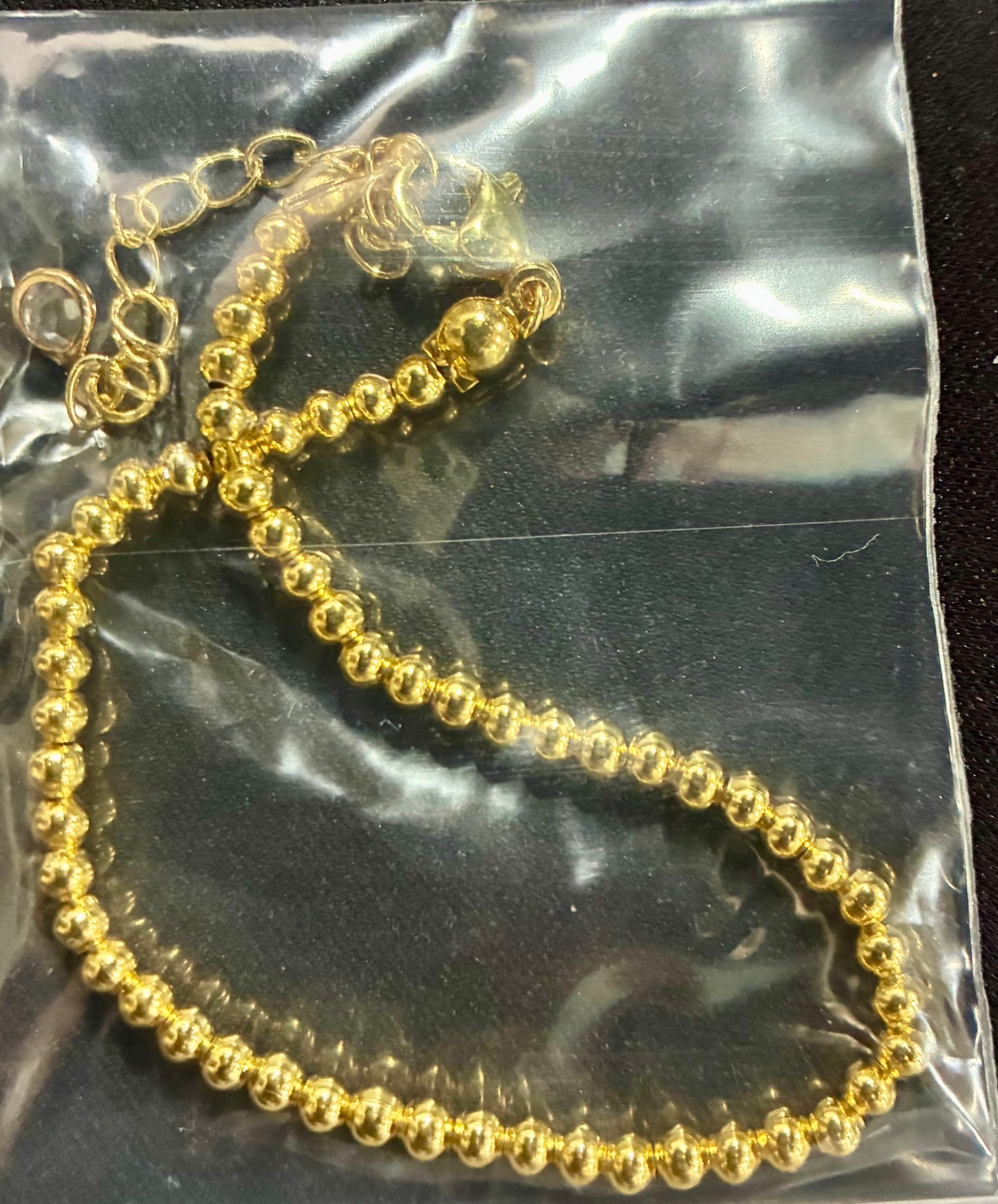 TURANDOSS GOLD BRACELET SET -LETTER -Y