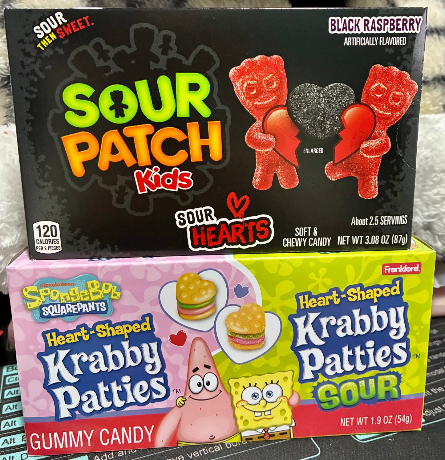 MOVIE THEATER SNACKS -SOUR PATCH KIDS  @ KRABBY PATTIES