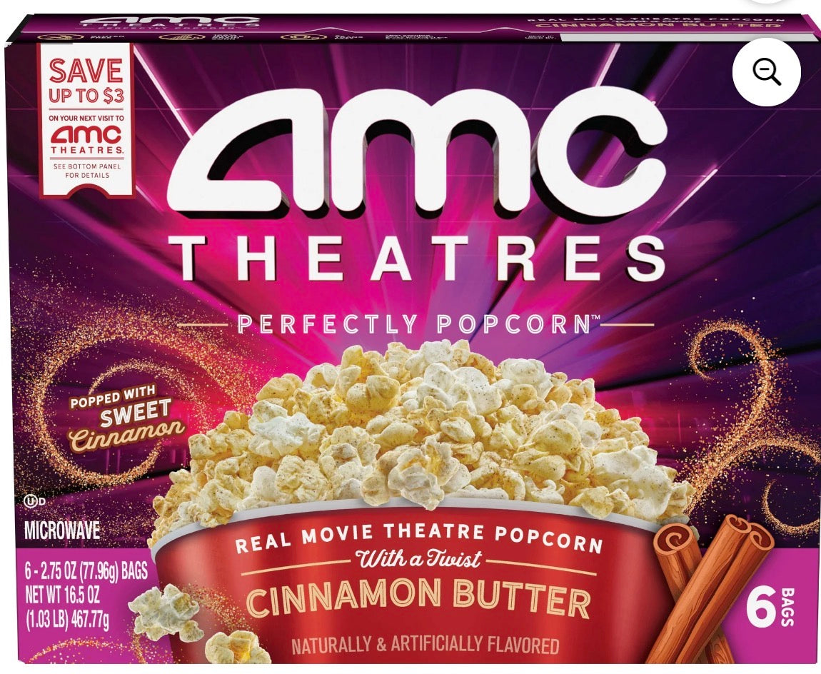 AMC THEATRES MICROWAVE POPCORN 6 CT