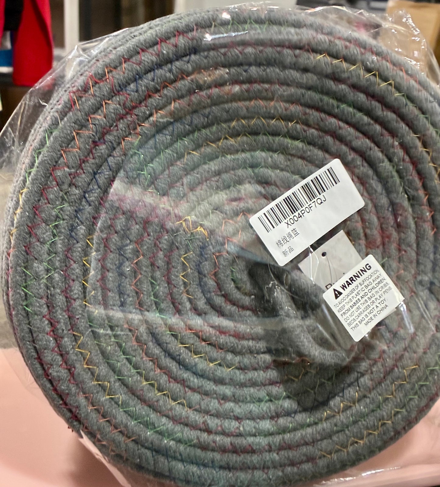 2pc COTTON WOVEN BASKET