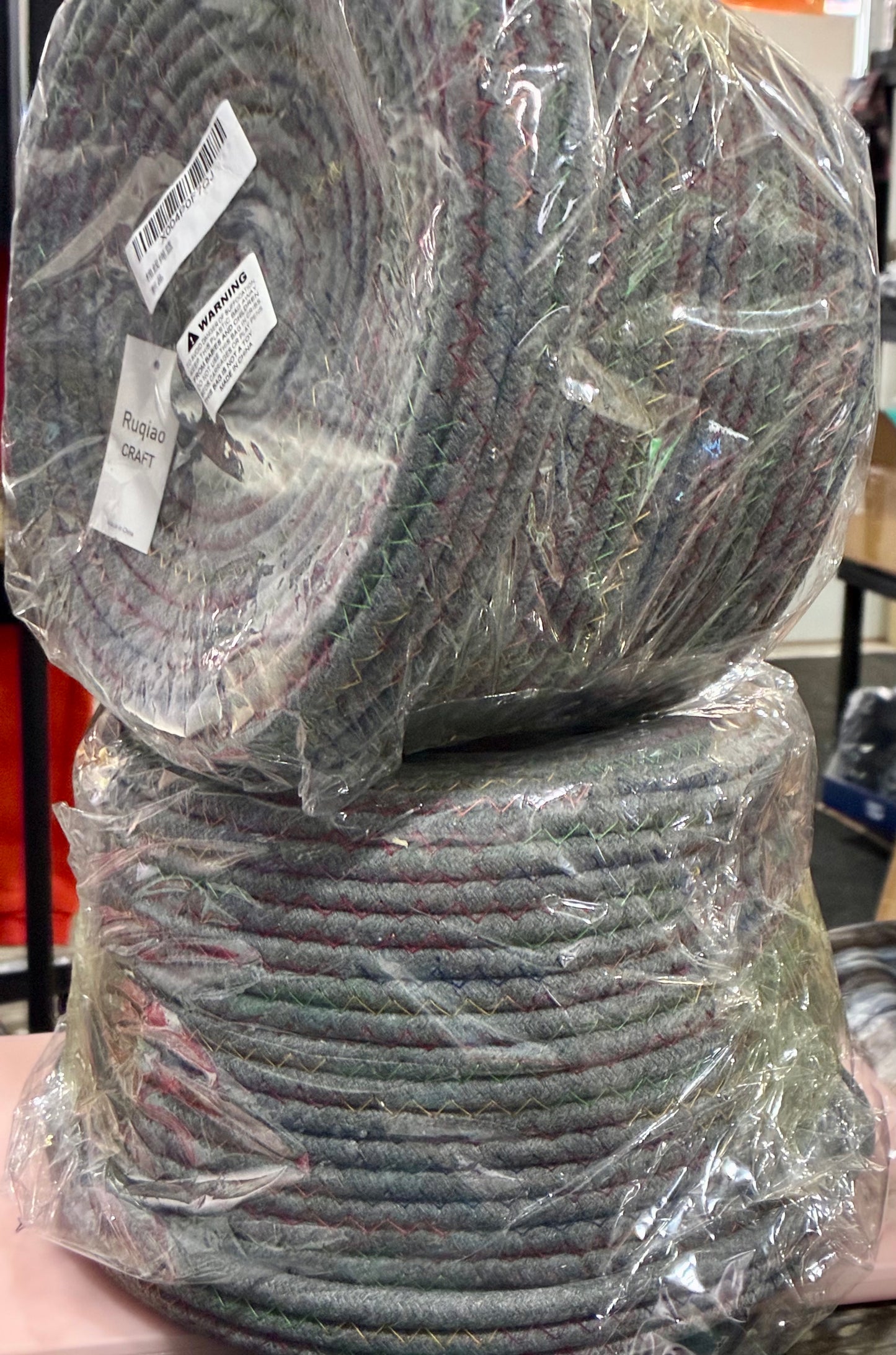 2pc COTTON WOVEN BASKET