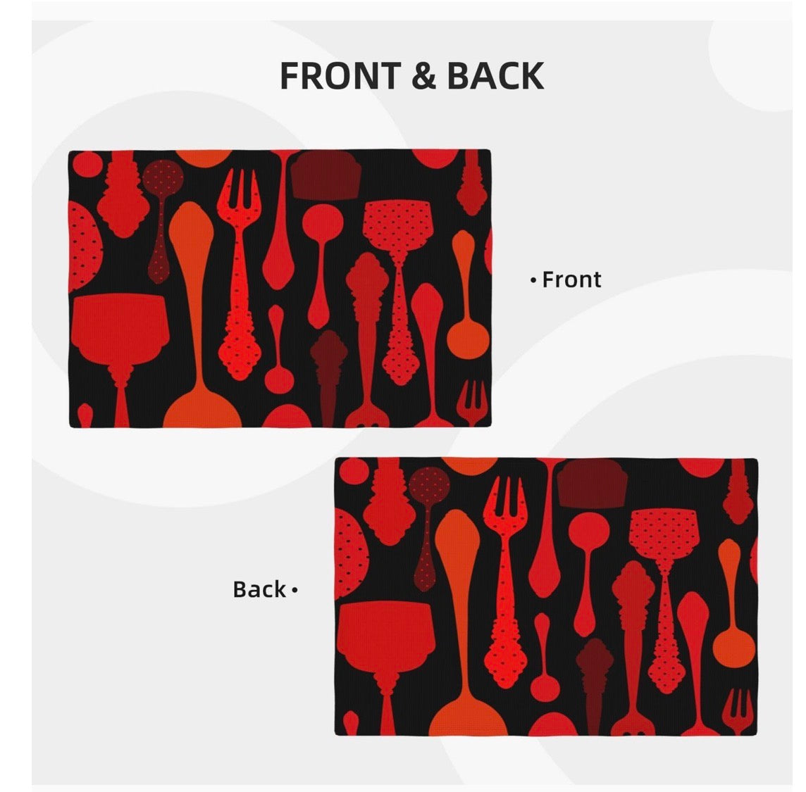 KNIFE @ FORK PLACEMATS SET 6