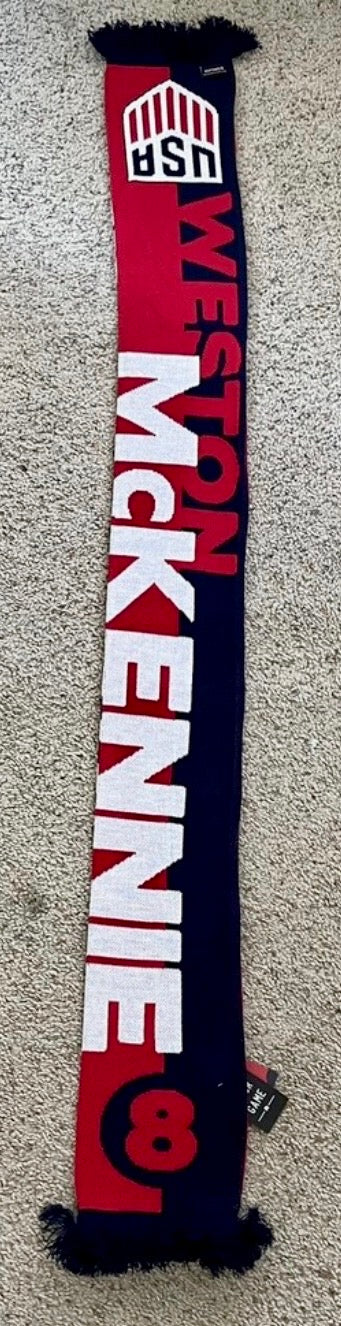 U S A  WORLD CUP  SOCCER TEAM KNIT SCARF