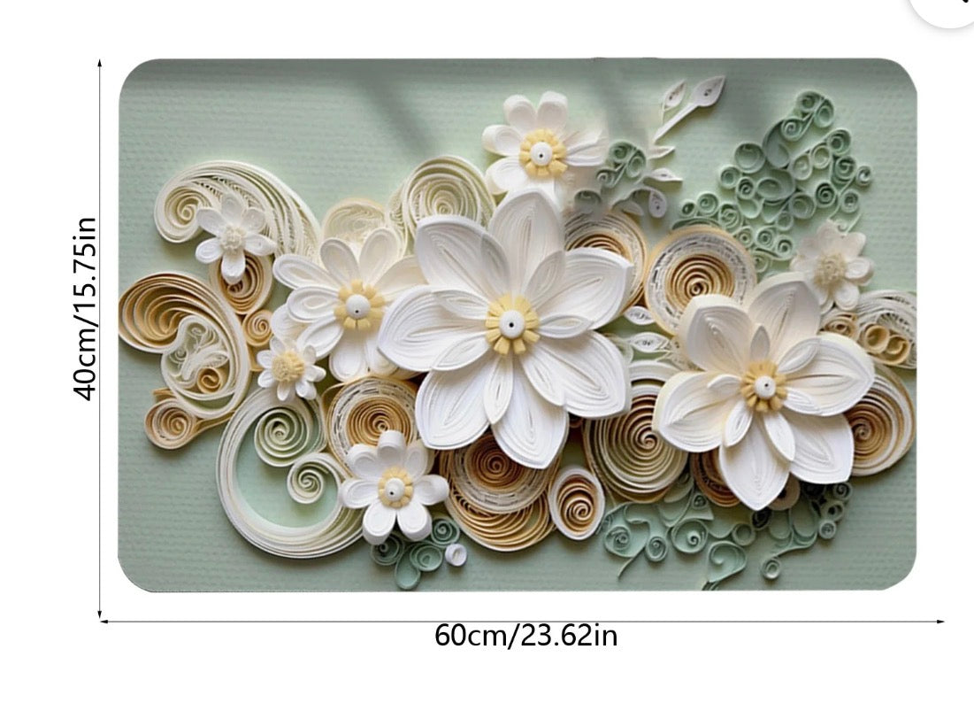 24'' X 16'' THREE DIMENSIONAL FLOWER DOORMAT