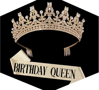 GOLD CROWN @ SASH BIRTHDAY QUEEN