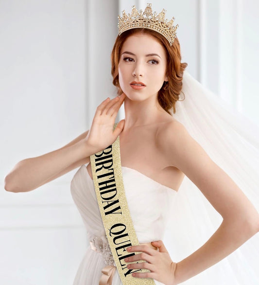 GOLD CROWN @ SASH BIRTHDAY QUEEN