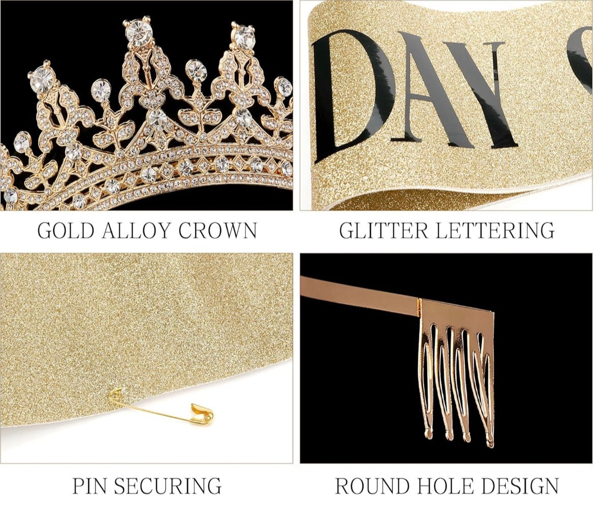 GOLD CROWN @ SASH BIRTHDAY QUEEN