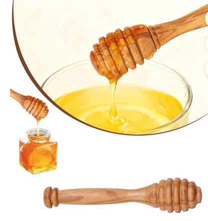 WOODEN HONEY DIPPER STICK