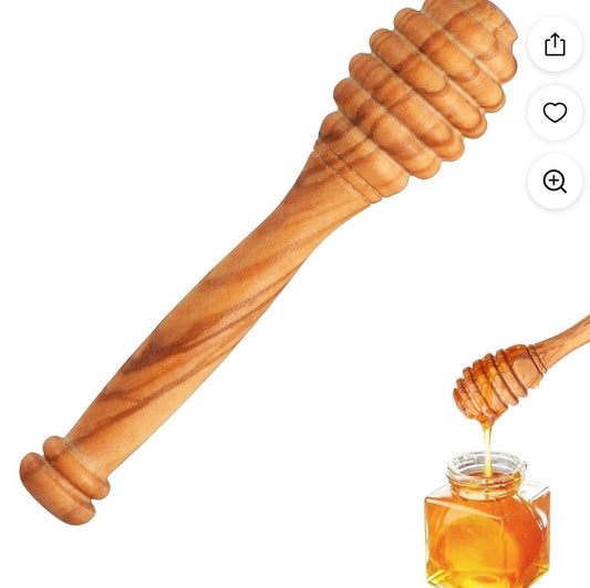WOODEN HONEY DIPPER STICK