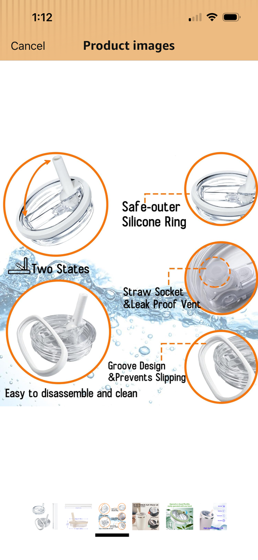 STANLEY REPLACEMENT LID 40 oz WHITE