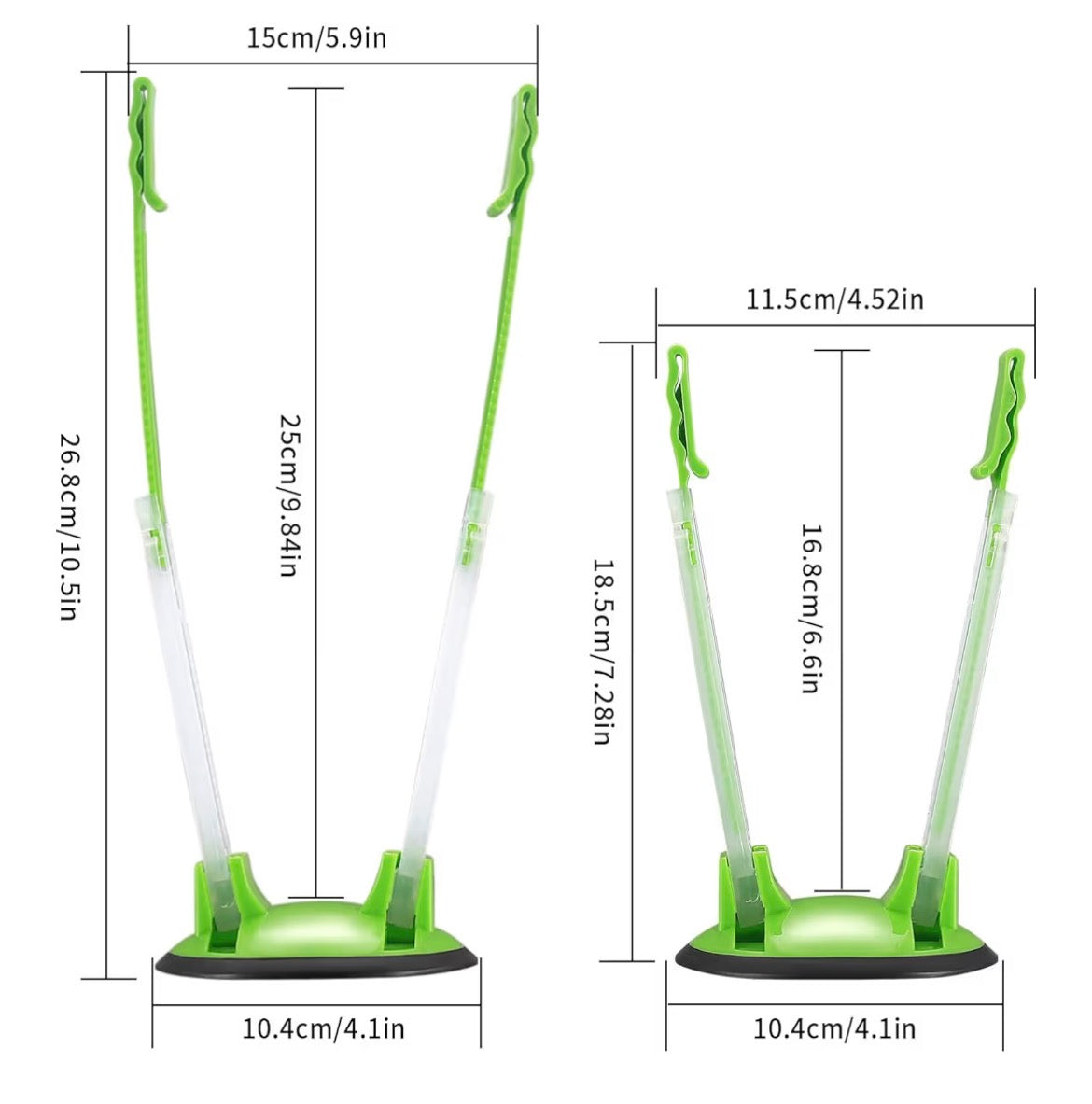 FREEZER BAG HOLDER STAND LIME GREEN
