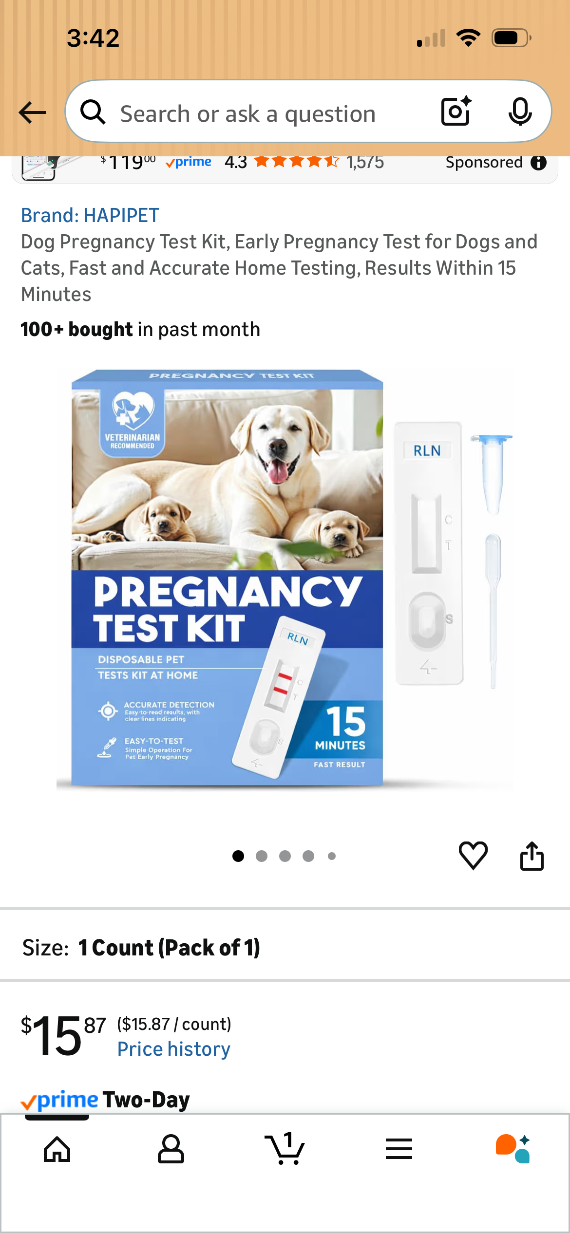 DOGS @ CATS PREGNANCY TEST