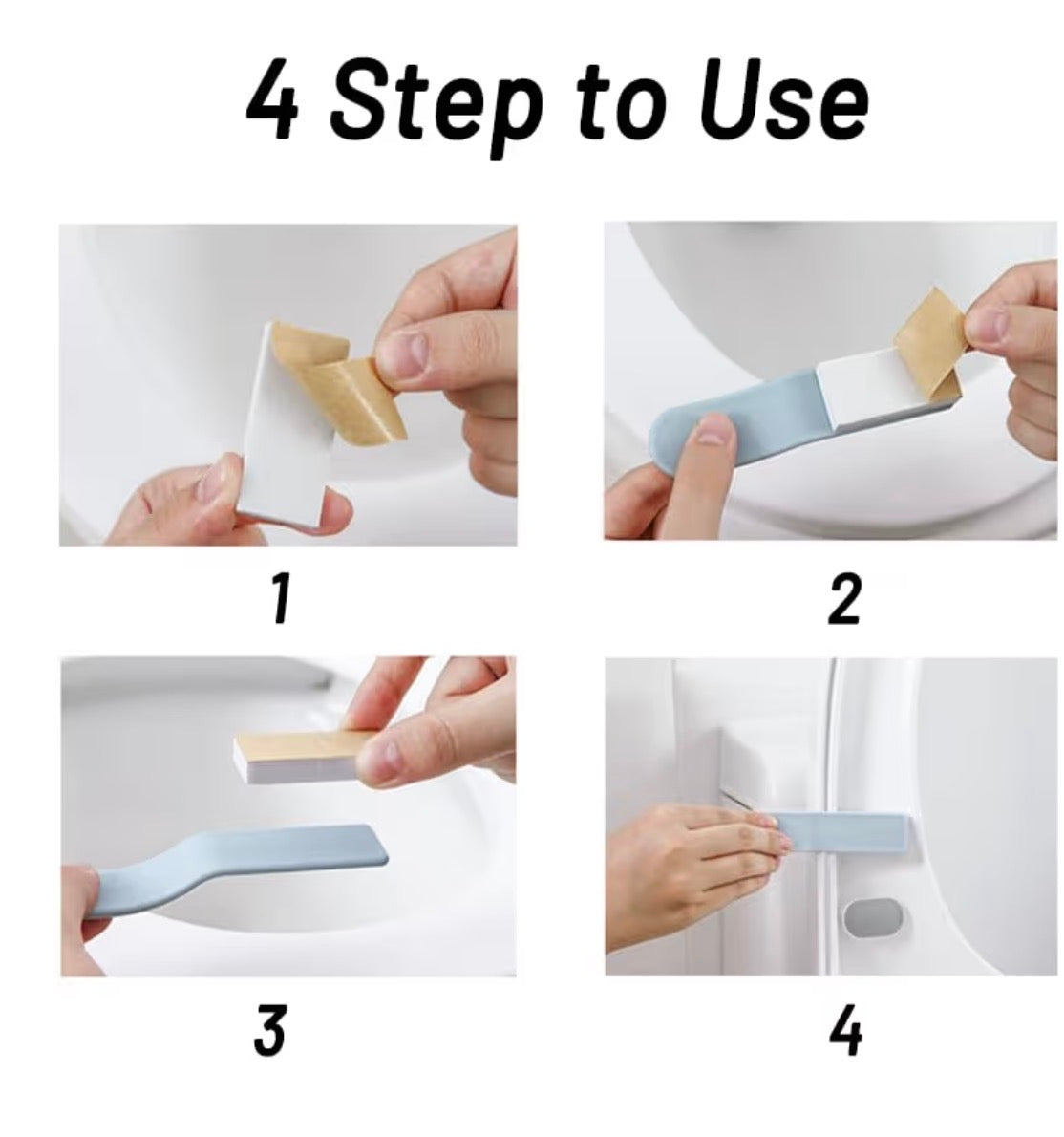 BEIGE 4 PACK TOILET SEAT LIFTER