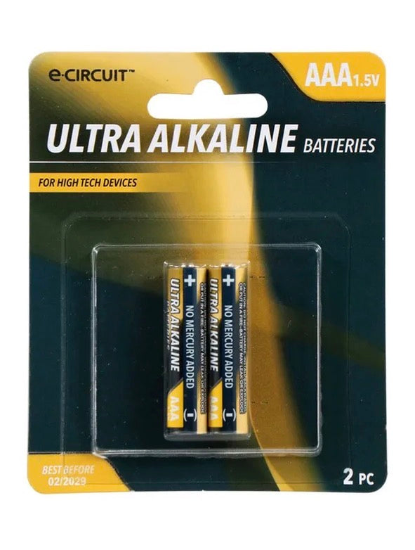 ULTRA ALKALINE BATTERIES- AA PK OF 2