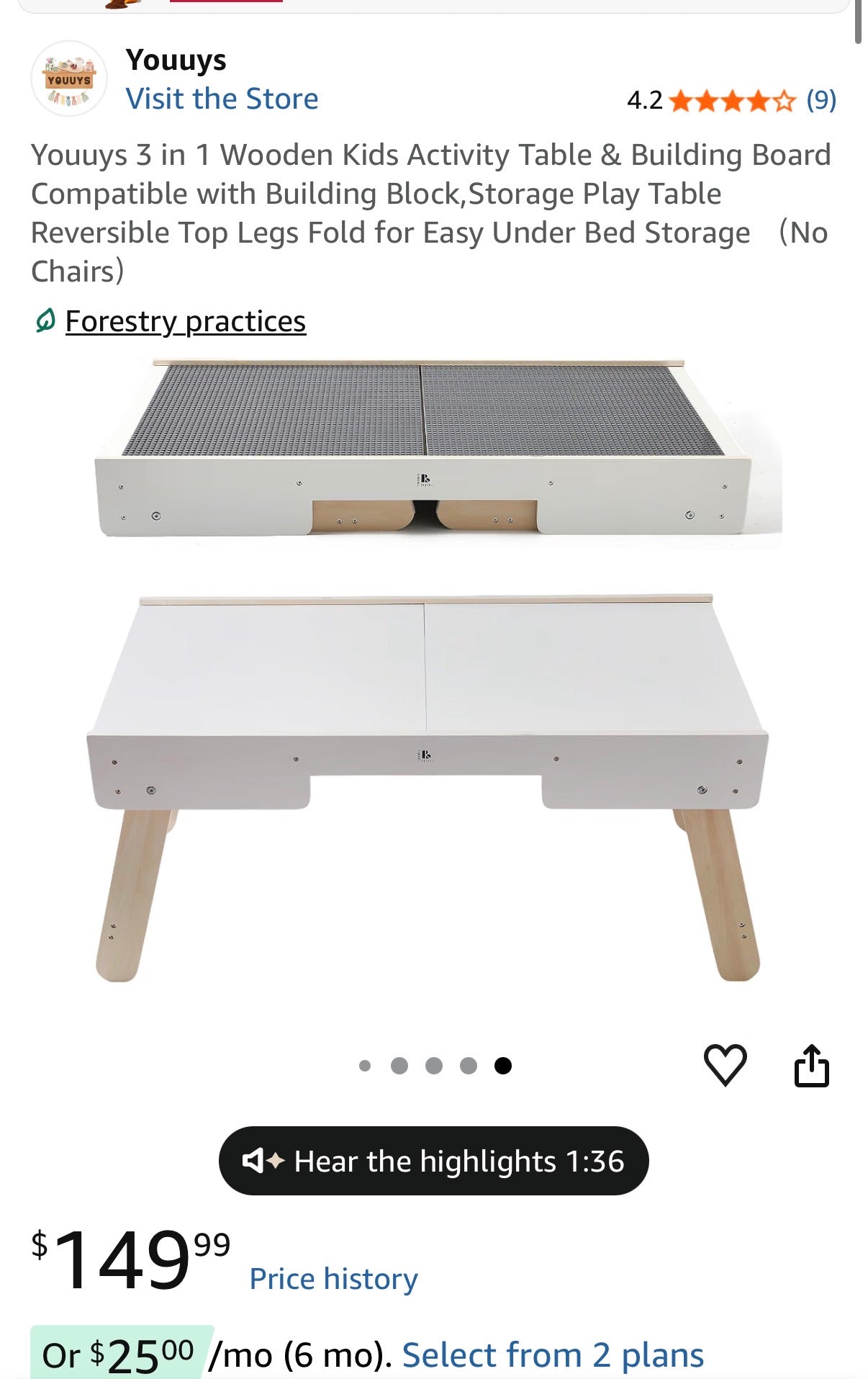 3-in-1 Activity Table