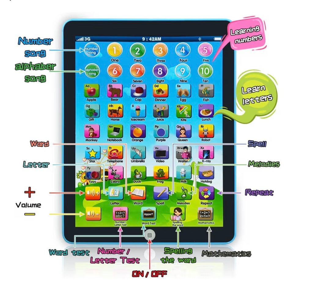 KIDS LEARNING PAD / INTERACTIVE TABLET