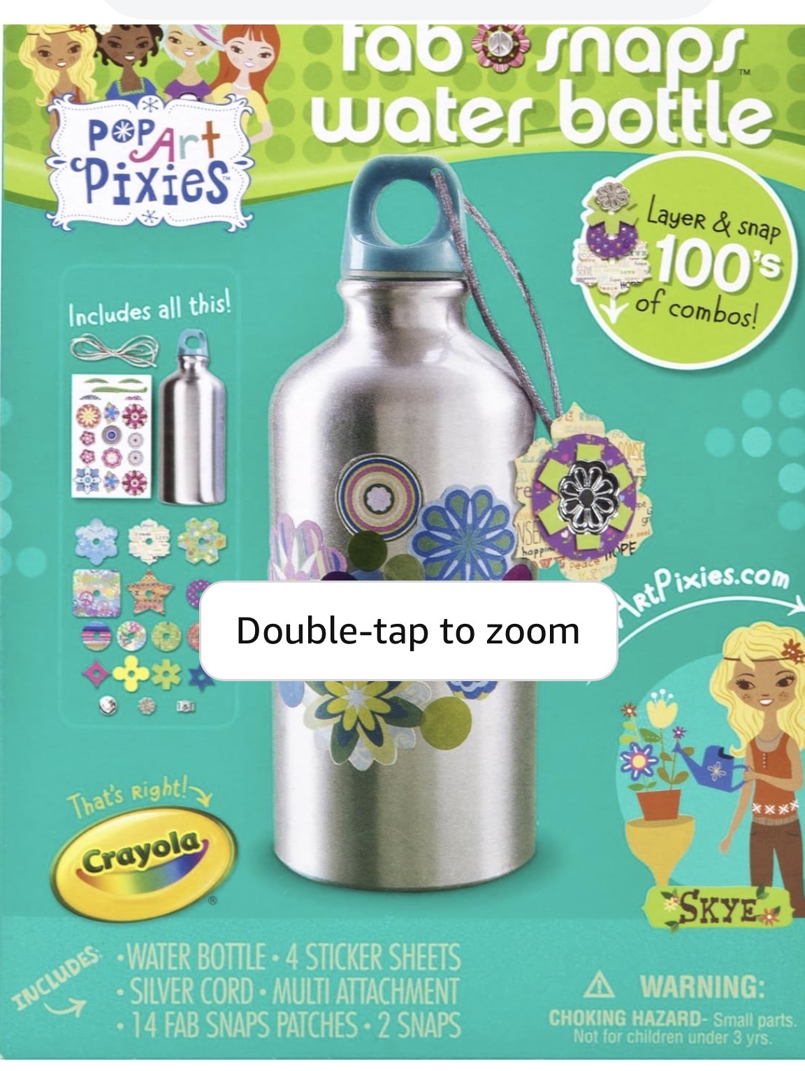 CREATE YOUR OWN  WATER BOTTLE CRAYOLA