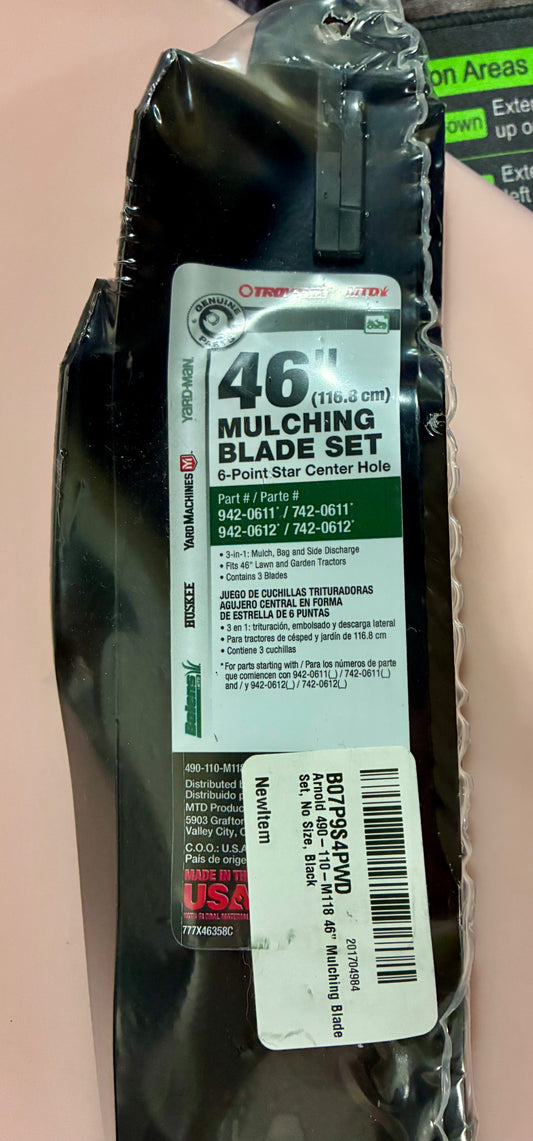 TROY BUILT 46'' MULCHING MOWER BLADE SET
