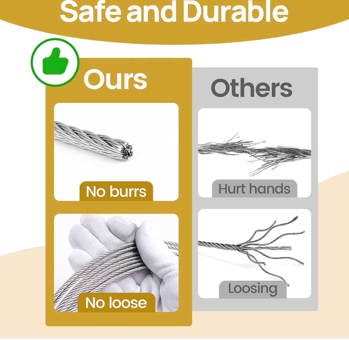 600 FT WIRE ROPE STAINLESS STEEL CABLE RAILING