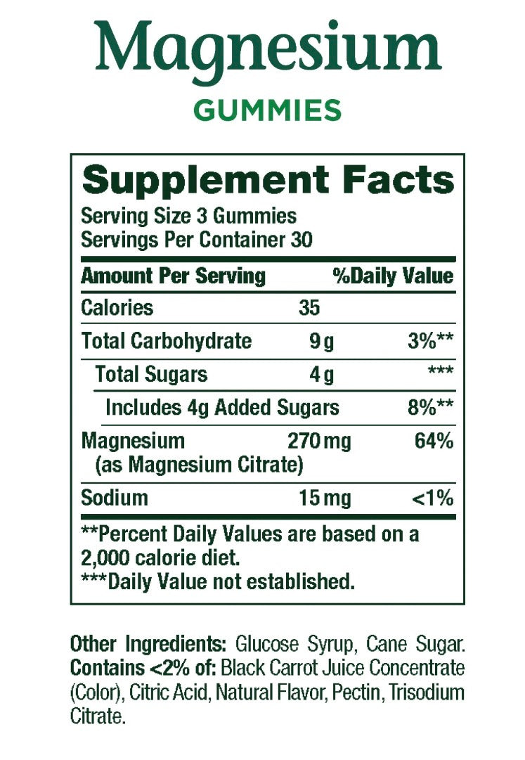 NATURES BOUNTY MAGNESIUM GUMMIES