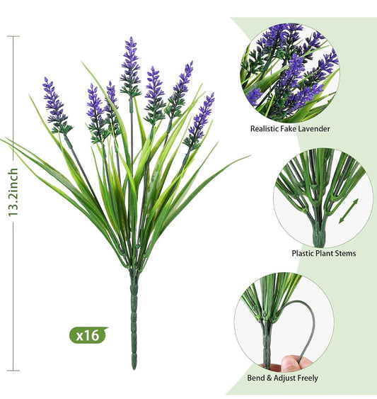 Artificial Lavender Plants