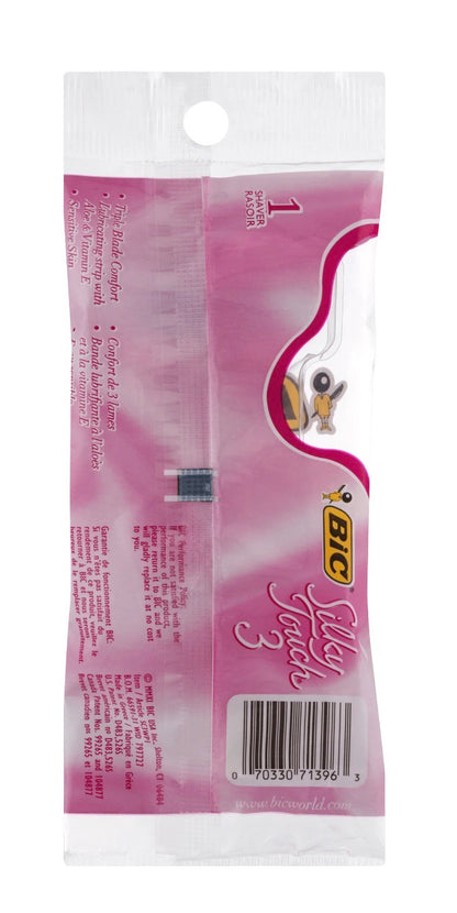 BIC SILKY TOUCH 3 DISPOSABLE 3 BLADE  RAZOR (ONE IN PK)