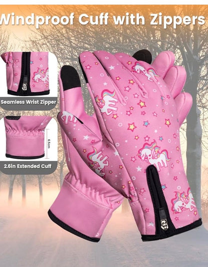 WARM WATER RESISTANT TOUCH SCREEN  KIDS GLOVES SZ XL