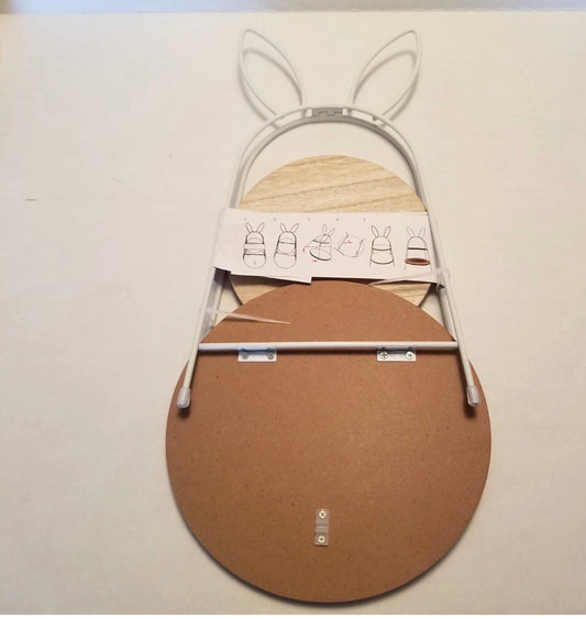 2 TIER BUNNY WOODEN SHELF