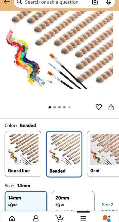 HALF WOODEN BEADS TRIM CRAFT SET