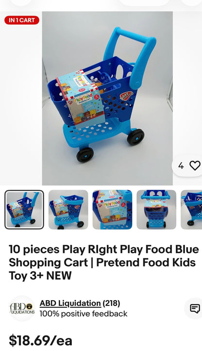 PLAY RIGHT SHOPPING CART
