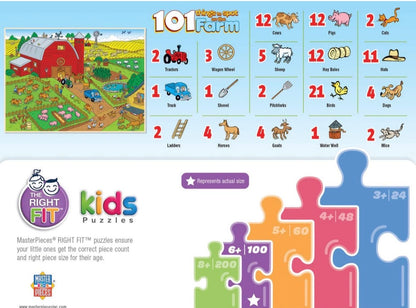 101 THINGS TO SPOT ON THE FARM PUZZLE