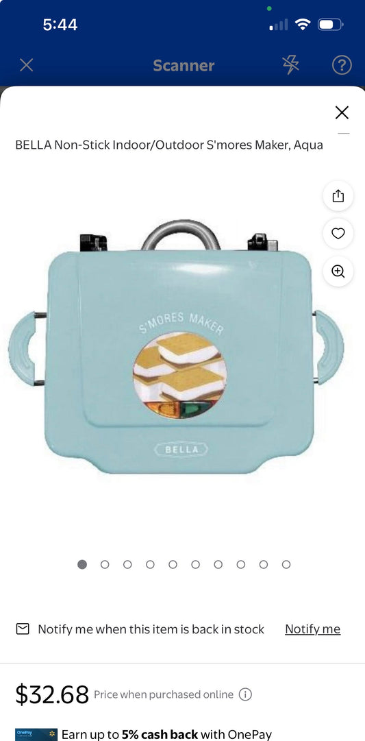 S'MORES MAKER INDOOR /OUTDOOR  AQUA