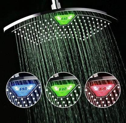 DREAM SPA AQUA FAN 12'' RAINFALL LED SHOWER HEAD